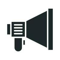 Megaphone  vector Solid icon. EPS 10 File