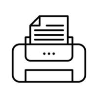 Printer vector oultine Icon. EPS 10 File