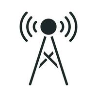 Wifi Tower vector Solid icon. EPS 10 File