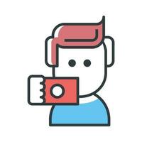 Memory card  vector Fill outline icon Illustration.EPS 10