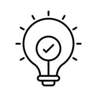 The Best Solution Vector outline icon. EPS 10 File