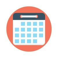 Calendar  vector Flat Icon style illustration. EPS 10