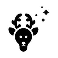 Reindeer  vector  Solid icon. EPS 10 file