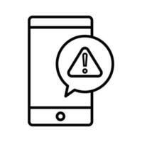 Alert Vector outline icon. EPS 10 File