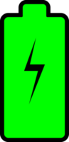 lleno batería nivel icono logo símbolo transparente antecedentes png