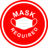 masker icoon teken symbool, maskers verplicht ontwerp transparant achtergrond png