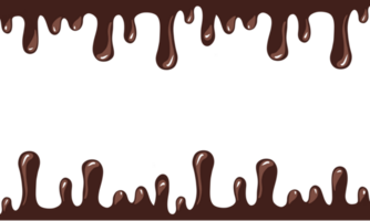 Chocolate Melting With Waffle Background png