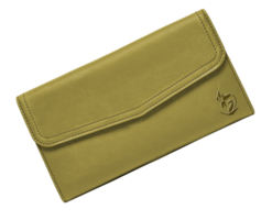yellow leather wallet png