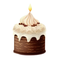 mignonne gâteau . ai généré png