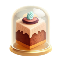 mignonne gâteau . ai généré png