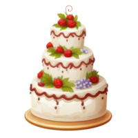 cute wedding cake . png