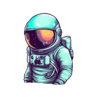 astronaut floating in space . png