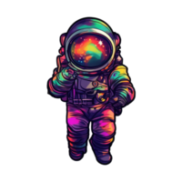 astronaut drijvend in ruimte . ai gegenereerd png