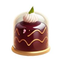 mignonne gâteau . ai généré png