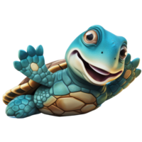 schattig schildpad . ai gegenereerd png