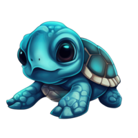 schattig schildpad . ai gegenereerd png