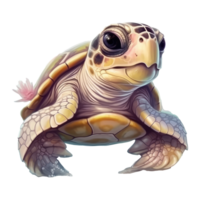 schattig schildpad . ai gegenereerd png