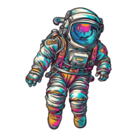 astronaut flytande i Plats . ai genererad png