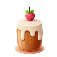 mignonne gâteau . ai généré png