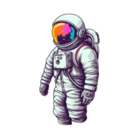 astronauta galleggiante nel spazio . ai generato png