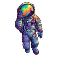 astronauta flutuando dentro espaço . ai gerado png