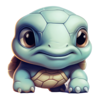 schattig schildpad . ai gegenereerd png