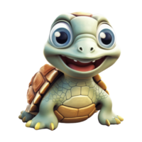 schattig schildpad . ai gegenereerd png