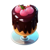 mignonne gâteau . ai généré png