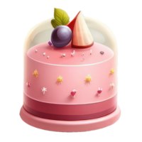 mignonne gâteau . ai généré png