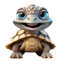 schattig schildpad . ai gegenereerd png