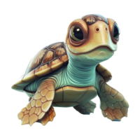 schattig schildpad . ai gegenereerd png