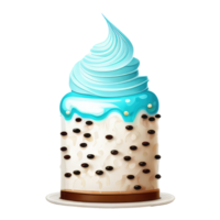 mignonne gâteau . ai généré png