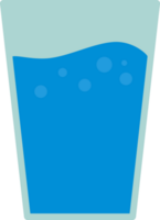 water in een glas illustratie. png