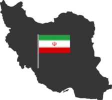 Iran flag pin map location png