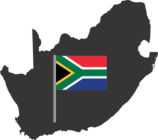 South Africa flag pin map location png