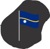 Nauru flag pin map location png