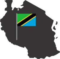 Tanzania flag pin map location png