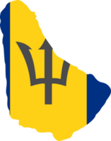 Barbados flag pin map location png