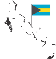 Bahamas Flagge Stift Karte Ort png