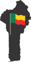 Benin flag pin map location png