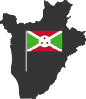 Burundi  flag pin map location png