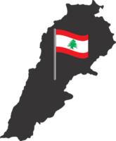 Libanon Flagge Stift Karte Ort png