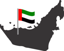 Emirate Flagge Stift Karte Ort png