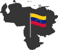 Venezuela flag pin map location png