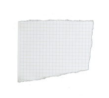 paper has grid lines torn into pieces on transparent background png file