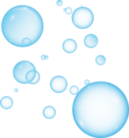 Realistic soap bubbles. Png Bubbles are located on a transparent background. Flying soap bubbles. PNG.