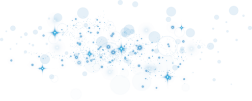 Abstract blue glitter wave illustration. Blue stardust sparkle particles isolated on transparent background. Magic concept. PNG. png