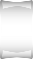 Realistic paper sheet with folded corner. Paper sheet A4 with shadows on transparent background. PNG. png