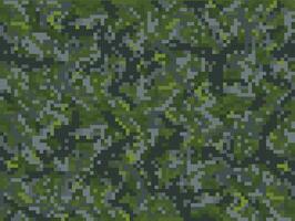 Khaki camouflage pixel cubic background pattern vector