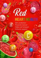 color rainbow diet red day vitamins vector